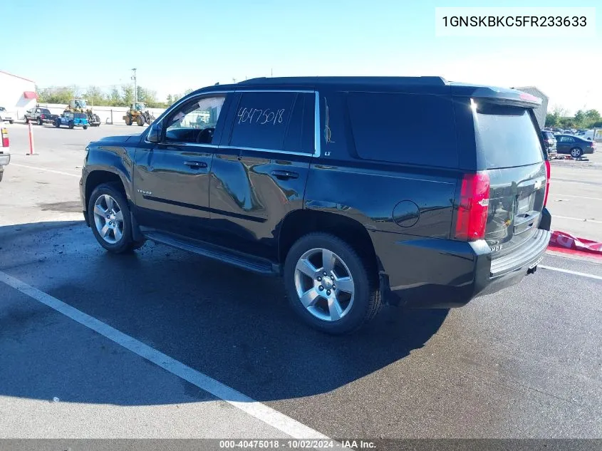 2015 Chevrolet Tahoe Lt VIN: 1GNSKBKC5FR233633 Lot: 40475018