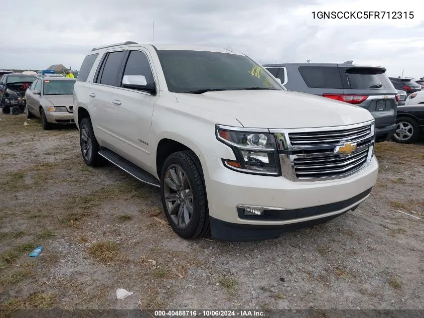 2015 Chevrolet Tahoe C1500 Ltz VIN: 1GNSCCKC5FR712315 Lot: 40488716