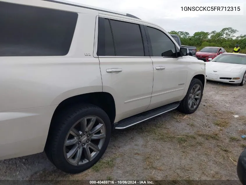 2015 Chevrolet Tahoe C1500 Ltz VIN: 1GNSCCKC5FR712315 Lot: 40488716