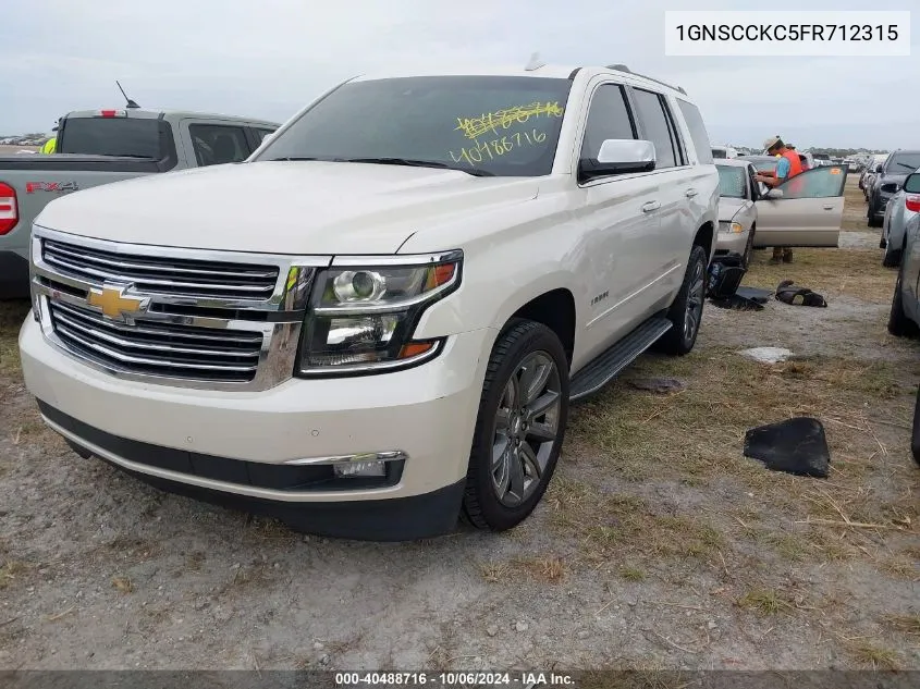 2015 Chevrolet Tahoe C1500 Ltz VIN: 1GNSCCKC5FR712315 Lot: 40488716