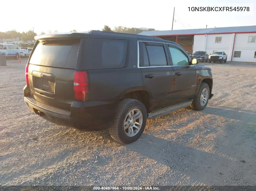 1GNSKBKCXFR545978 2015 Chevrolet Tahoe Lt