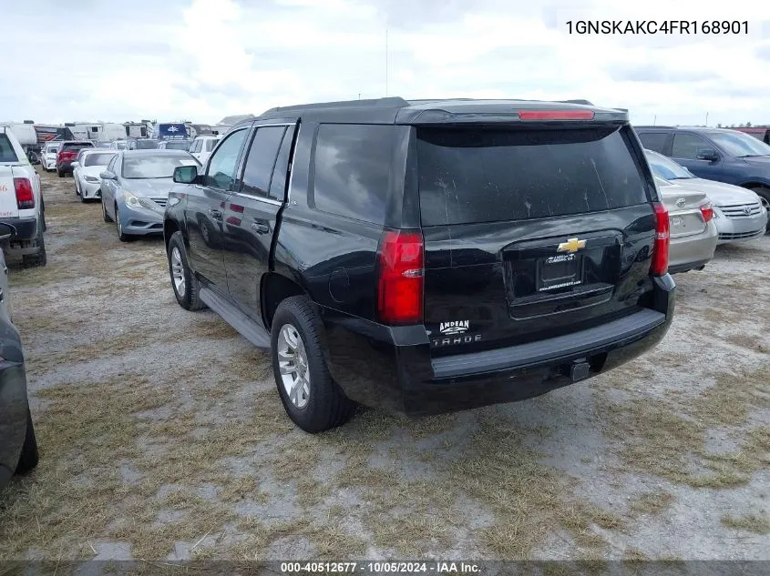 2015 Chevrolet Tahoe K1500 Ls VIN: 1GNSKAKC4FR168901 Lot: 40512677