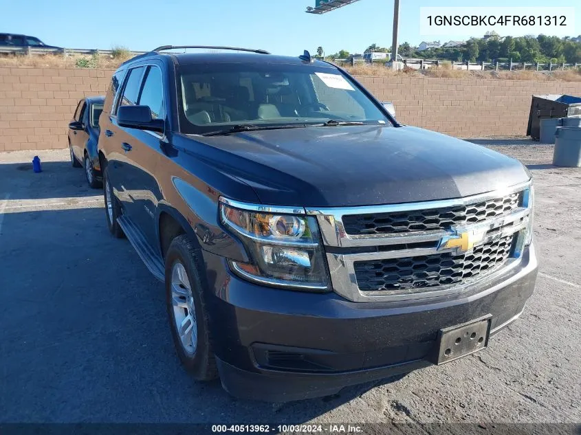 2015 Chevrolet Tahoe Lt VIN: 1GNSCBKC4FR681312 Lot: 40513962