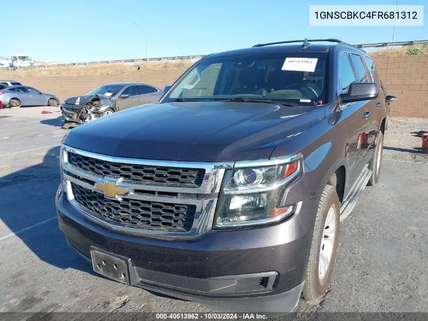 2015 Chevrolet Tahoe Lt VIN: 1GNSCBKC4FR681312 Lot: 40513962