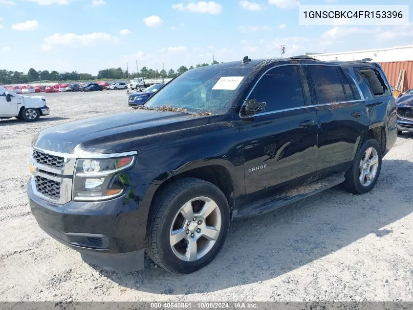 2015 Chevrolet Tahoe Lt VIN: 1GNSCBKC4FR153396 Lot: 40540861