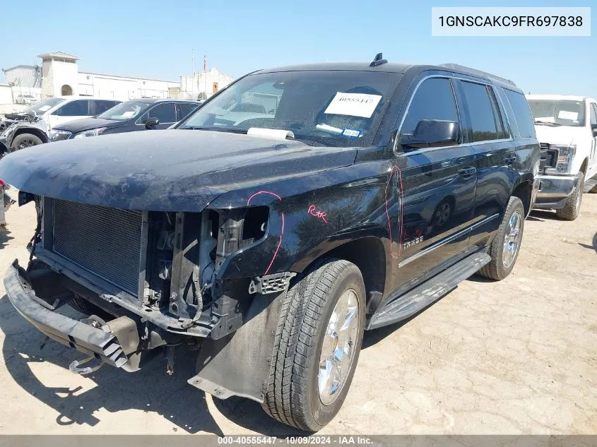 2015 Chevrolet Tahoe Ls VIN: 1GNSCAKC9FR697838 Lot: 40555447