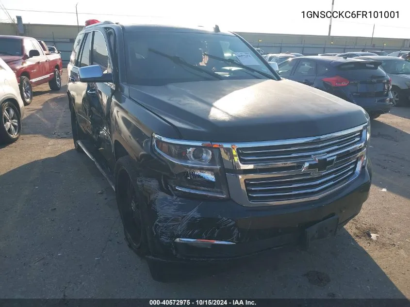 2015 Chevrolet Tahoe Ltz VIN: 1GNSCCKC6FR101001 Lot: 40572975