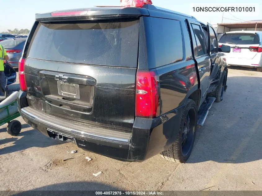 2015 Chevrolet Tahoe Ltz VIN: 1GNSCCKC6FR101001 Lot: 40572975