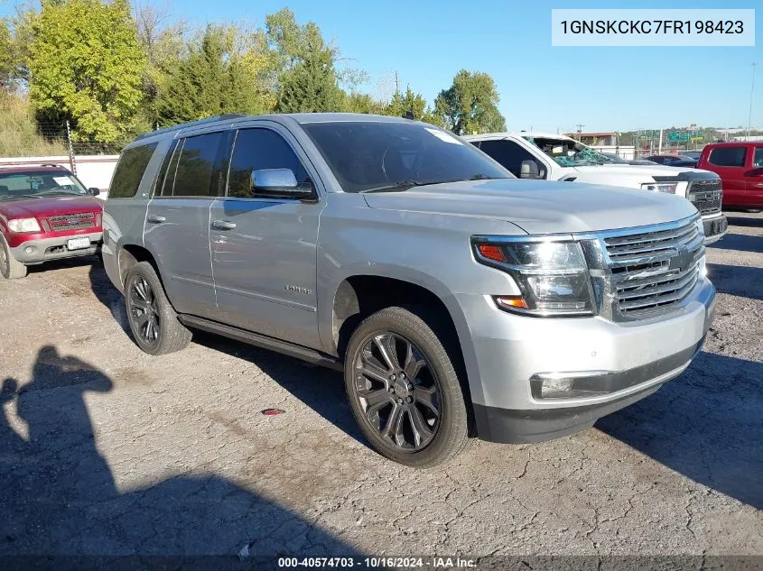 2015 Chevrolet Tahoe Ltz VIN: 1GNSKCKC7FR198423 Lot: 40574703