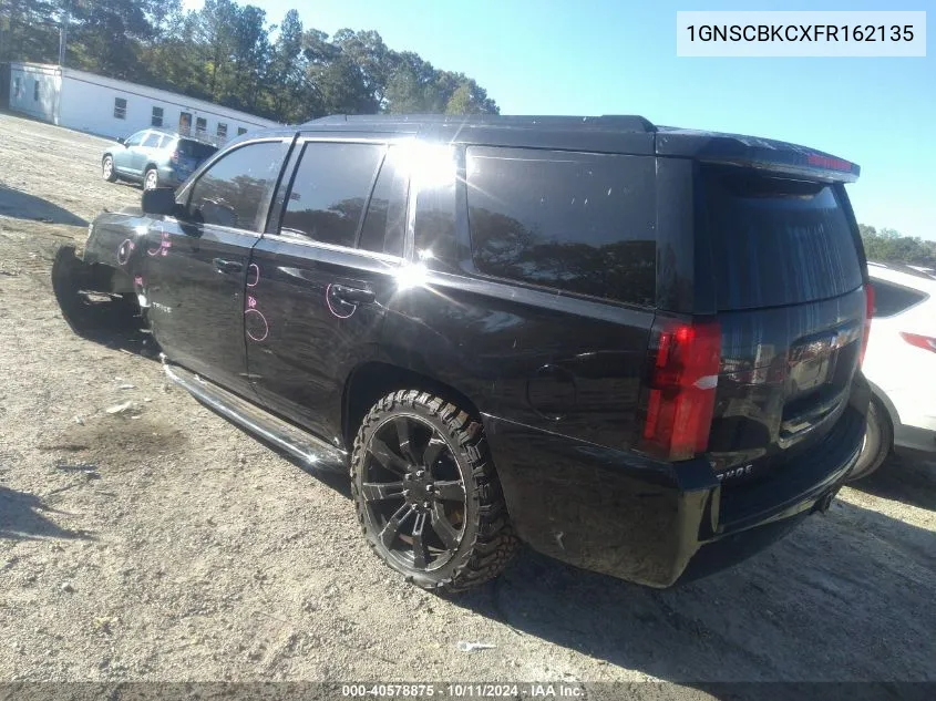 2015 Chevrolet Tahoe C1500 Lt VIN: 1GNSCBKCXFR162135 Lot: 40578875