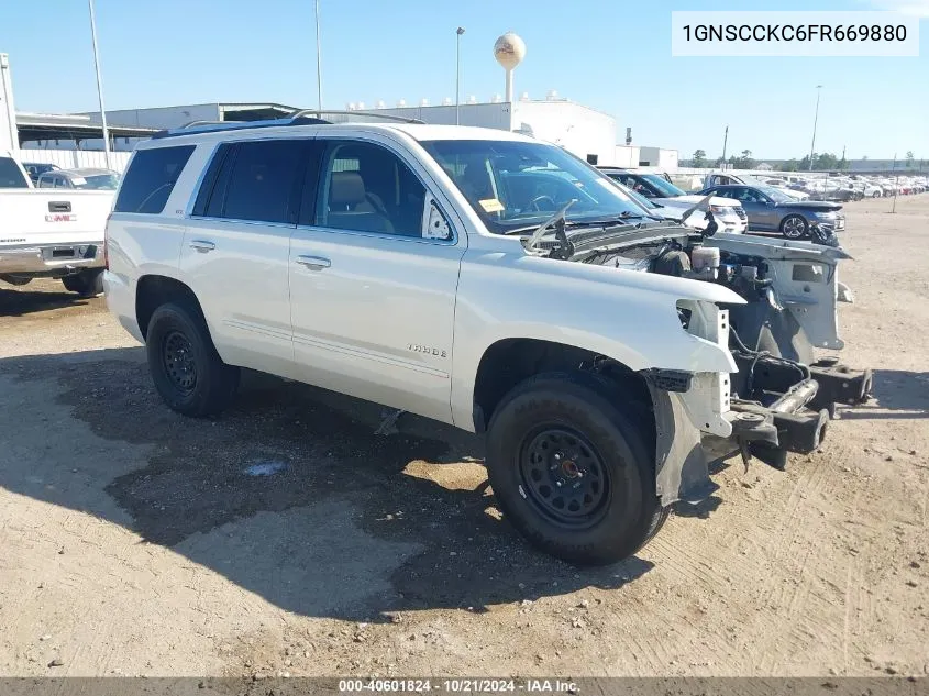 2015 Chevrolet Tahoe Ltz VIN: 1GNSCCKC6FR669880 Lot: 40601824