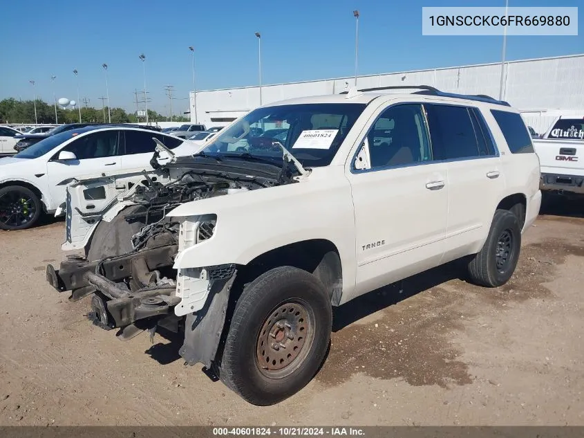 2015 Chevrolet Tahoe Ltz VIN: 1GNSCCKC6FR669880 Lot: 40601824