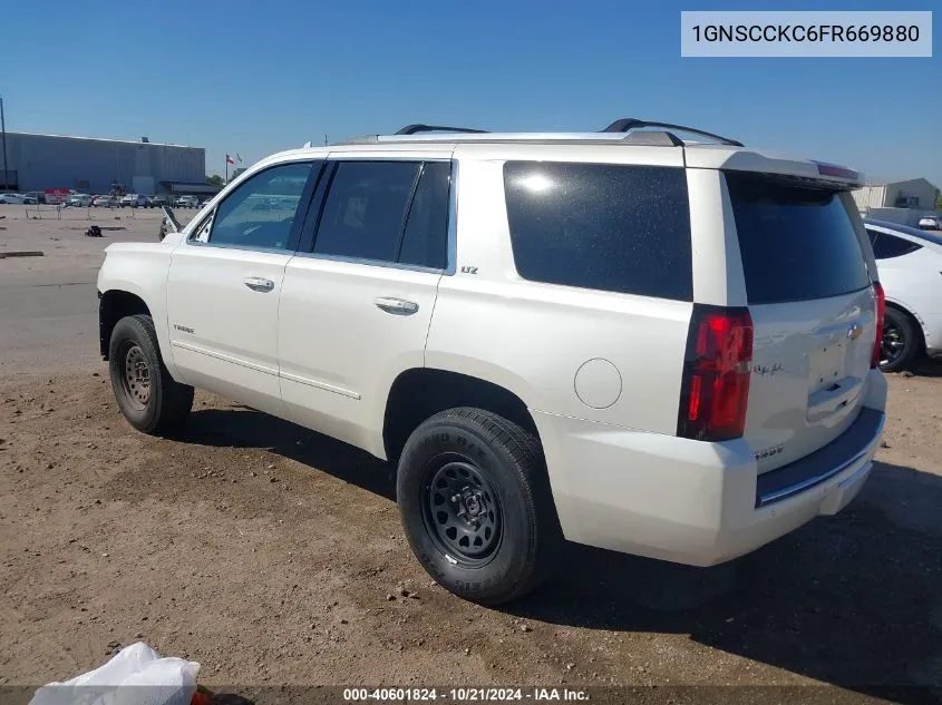 2015 Chevrolet Tahoe Ltz VIN: 1GNSCCKC6FR669880 Lot: 40601824