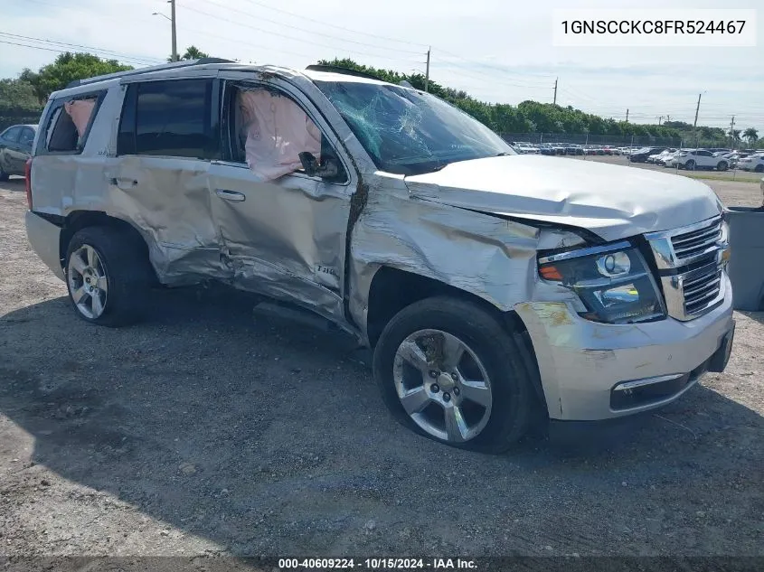 2015 Chevrolet Tahoe Ltz VIN: 1GNSCCKC8FR524467 Lot: 40609224