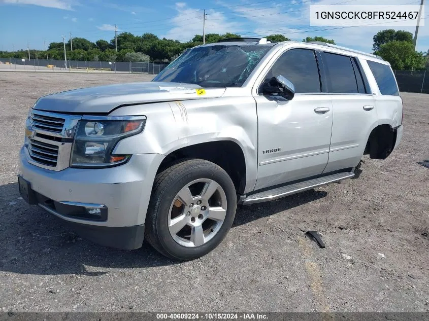 2015 Chevrolet Tahoe Ltz VIN: 1GNSCCKC8FR524467 Lot: 40609224