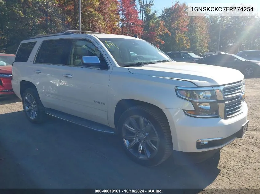 2015 Chevrolet Tahoe Ltz VIN: 1GNSKCKC7FR274254 Lot: 40619161