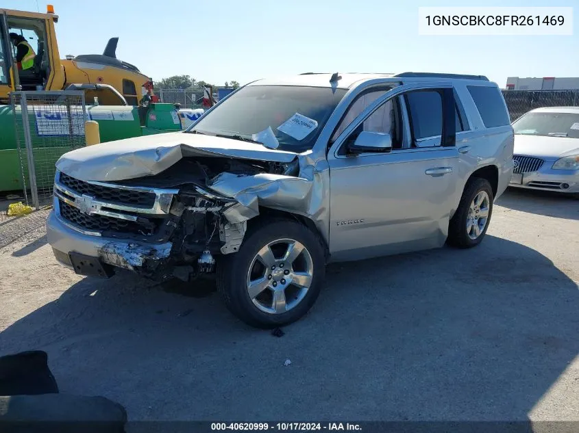 2015 Chevrolet Tahoe Lt VIN: 1GNSCBKC8FR261469 Lot: 40620999