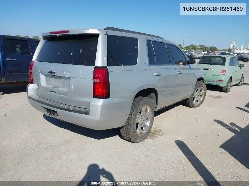 2015 Chevrolet Tahoe Lt VIN: 1GNSCBKC8FR261469 Lot: 40620999