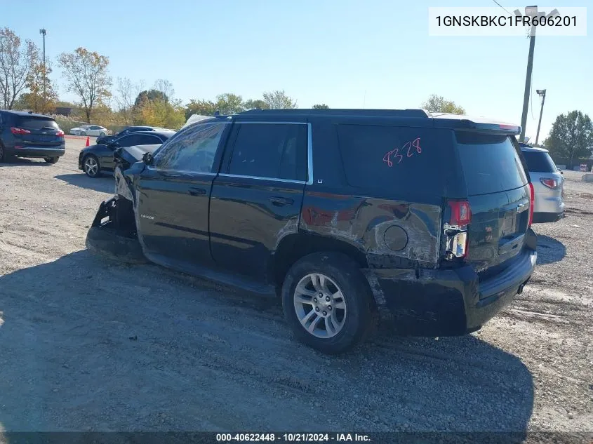 2015 Chevrolet Tahoe Lt VIN: 1GNSKBKC1FR606201 Lot: 40622448