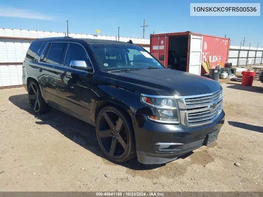 2015 Chevrolet Tahoe Ltz VIN: 1GNSKCKC9FR500536 Lot: 40641188