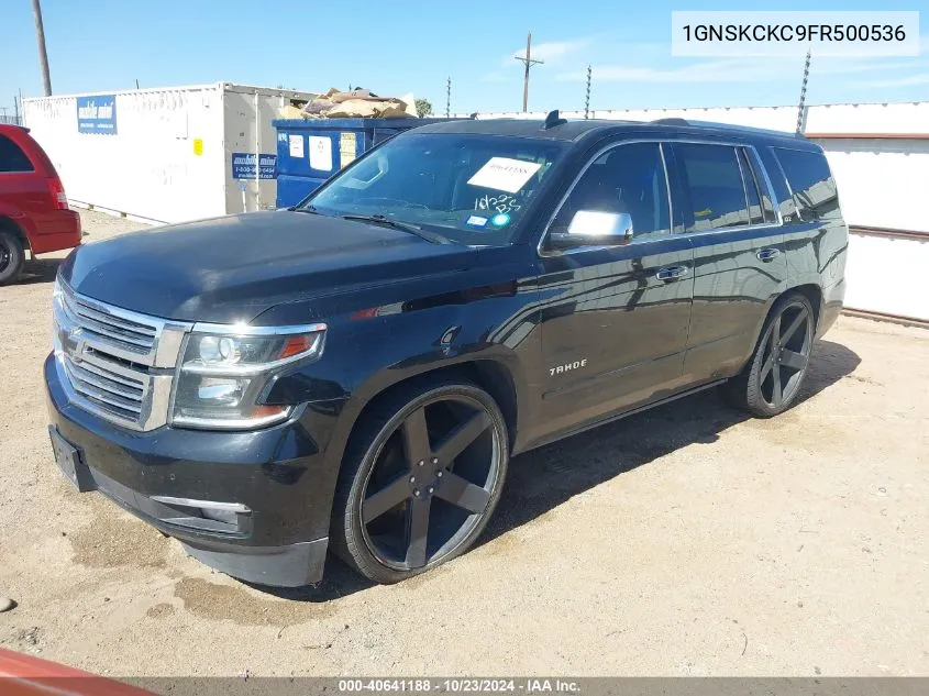 2015 Chevrolet Tahoe Ltz VIN: 1GNSKCKC9FR500536 Lot: 40641188