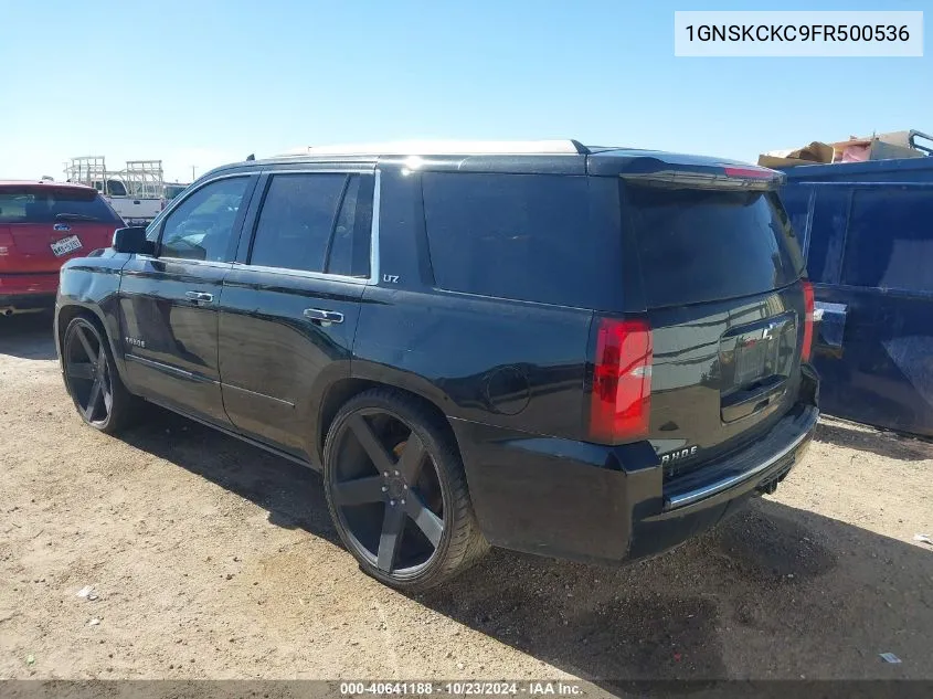 2015 Chevrolet Tahoe Ltz VIN: 1GNSKCKC9FR500536 Lot: 40641188