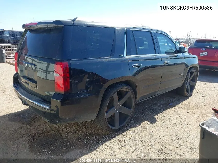 2015 Chevrolet Tahoe Ltz VIN: 1GNSKCKC9FR500536 Lot: 40641188