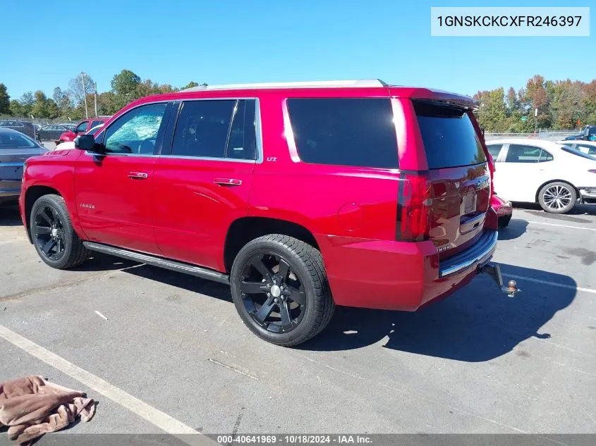 2015 Chevrolet Tahoe Ltz VIN: 1GNSKCKCXFR246397 Lot: 40641969