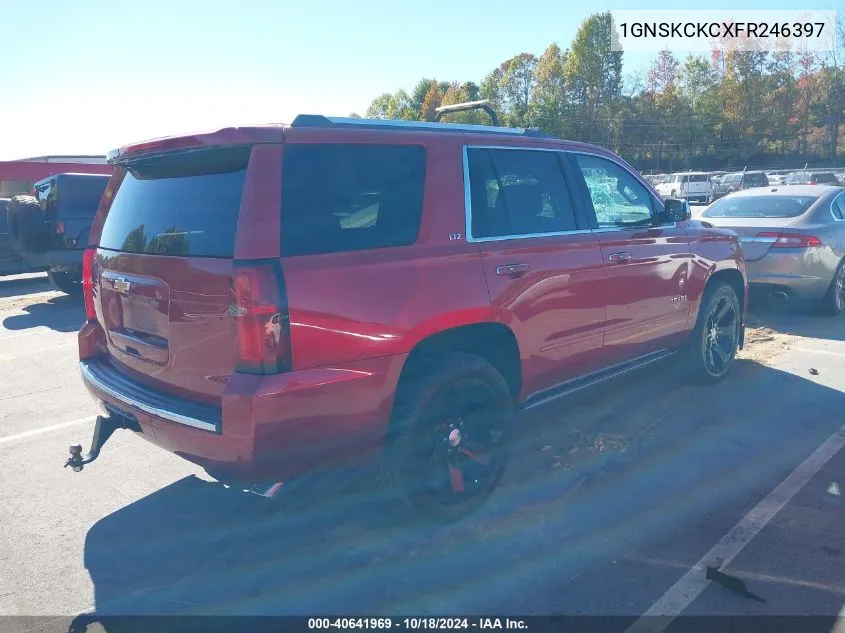 2015 Chevrolet Tahoe Ltz VIN: 1GNSKCKCXFR246397 Lot: 40641969