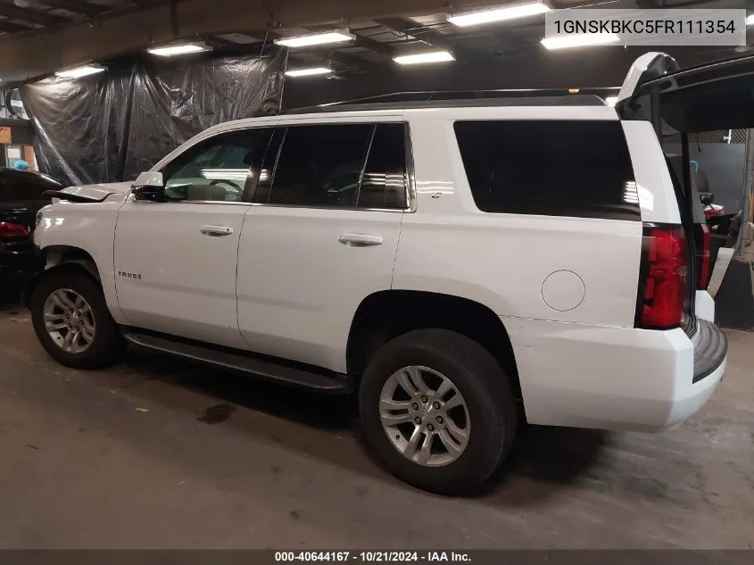 1GNSKBKC5FR111354 2015 Chevrolet Tahoe Lt