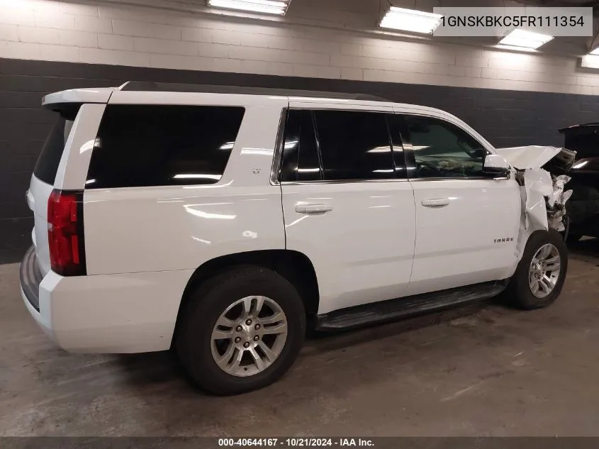 1GNSKBKC5FR111354 2015 Chevrolet Tahoe Lt