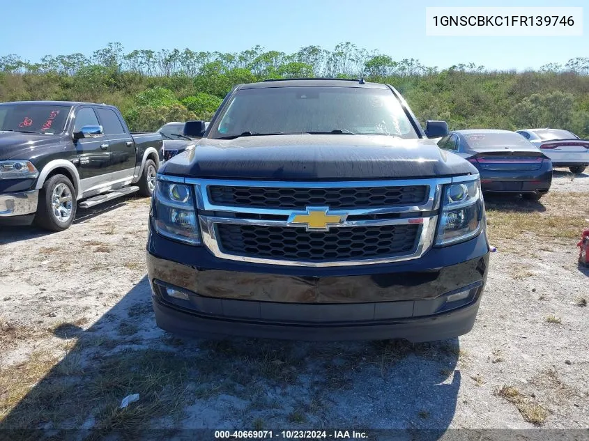 2015 Chevrolet Tahoe Lt VIN: 1GNSCBKC1FR139746 Lot: 40669071