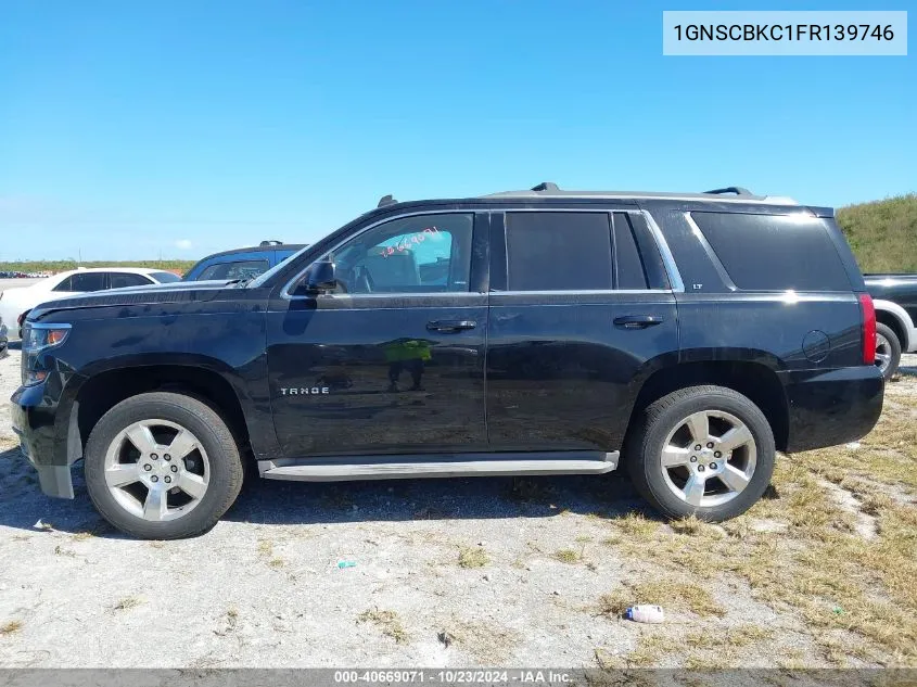 2015 Chevrolet Tahoe Lt VIN: 1GNSCBKC1FR139746 Lot: 40669071