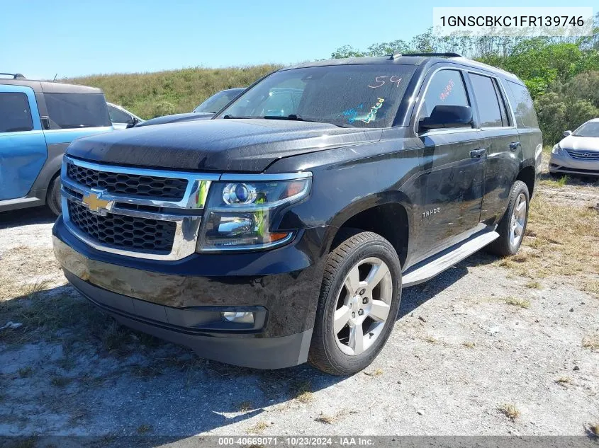 2015 Chevrolet Tahoe Lt VIN: 1GNSCBKC1FR139746 Lot: 40669071