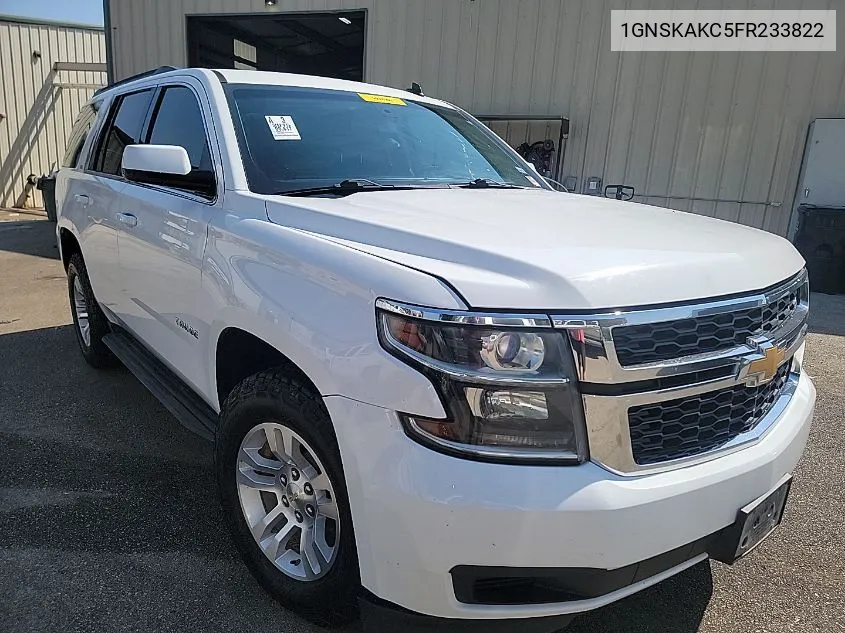 2015 Chevrolet Tahoe Ls VIN: 1GNSKAKC5FR233822 Lot: 40697005