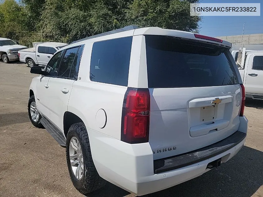 2015 Chevrolet Tahoe Ls VIN: 1GNSKAKC5FR233822 Lot: 40697005