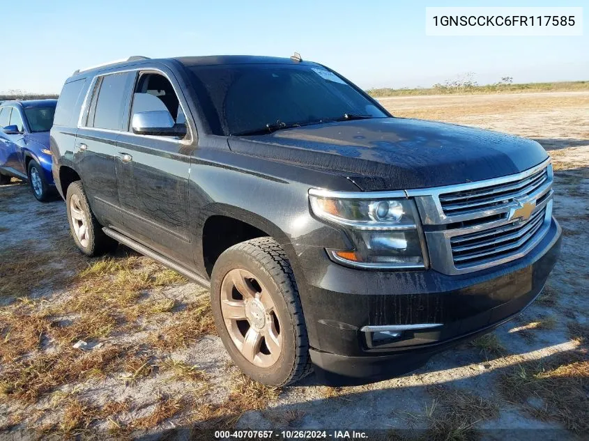 2015 Chevrolet Tahoe Ltz VIN: 1GNSCCKC6FR117585 Lot: 40707657