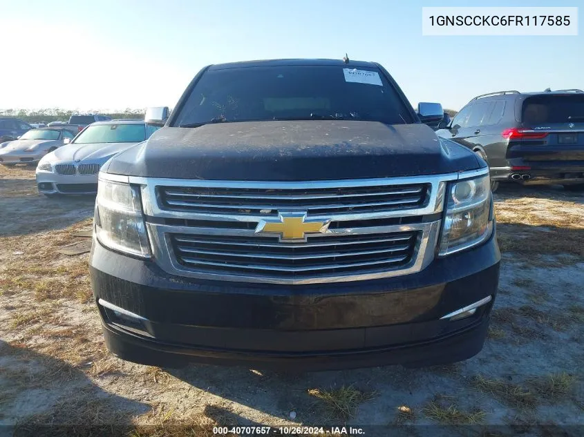 2015 Chevrolet Tahoe Ltz VIN: 1GNSCCKC6FR117585 Lot: 40707657