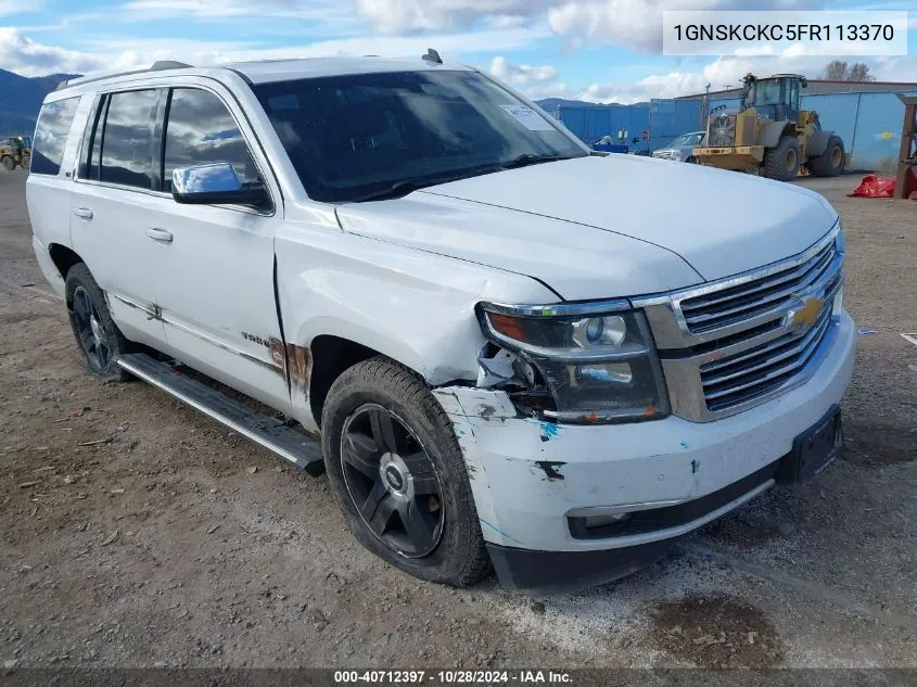 2015 Chevrolet Tahoe Ltz VIN: 1GNSKCKC5FR113370 Lot: 40712397