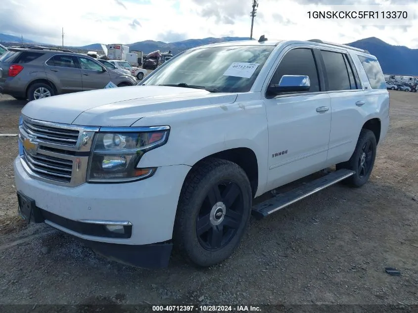 1GNSKCKC5FR113370 2015 Chevrolet Tahoe Ltz