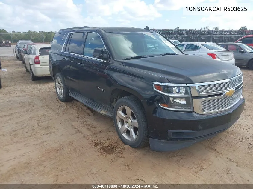 2015 Chevrolet Tahoe Ls VIN: 1GNSCAKCXFR503625 Lot: 40719898