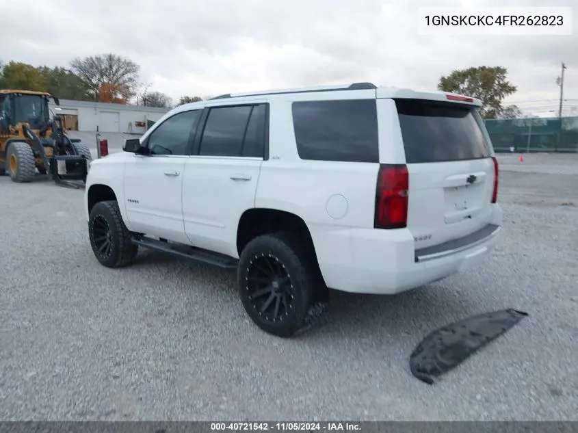 2015 Chevrolet Tahoe Ltz VIN: 1GNSKCKC4FR262823 Lot: 40721542