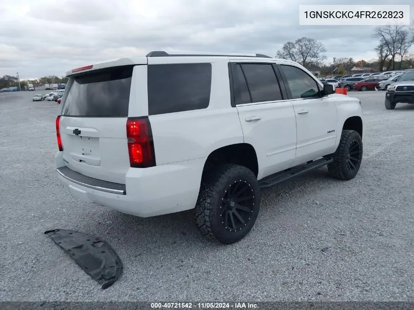 2015 Chevrolet Tahoe Ltz VIN: 1GNSKCKC4FR262823 Lot: 40721542