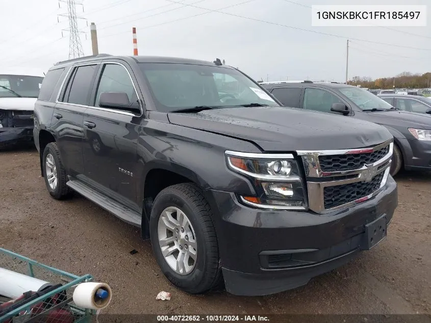 2015 Chevrolet Tahoe Lt VIN: 1GNSKBKC1FR185497 Lot: 40722652