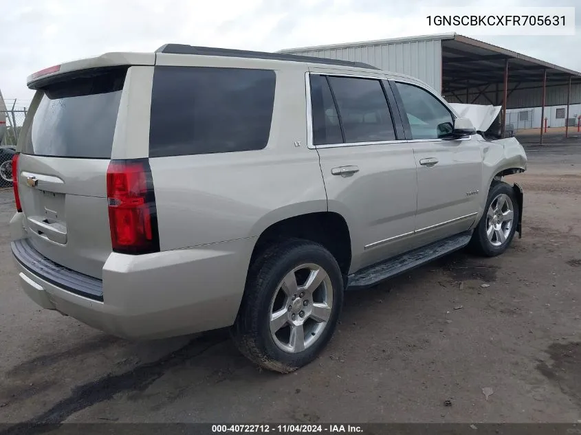 2015 Chevrolet Tahoe C1500 Lt VIN: 1GNSCBKCXFR705631 Lot: 40722712