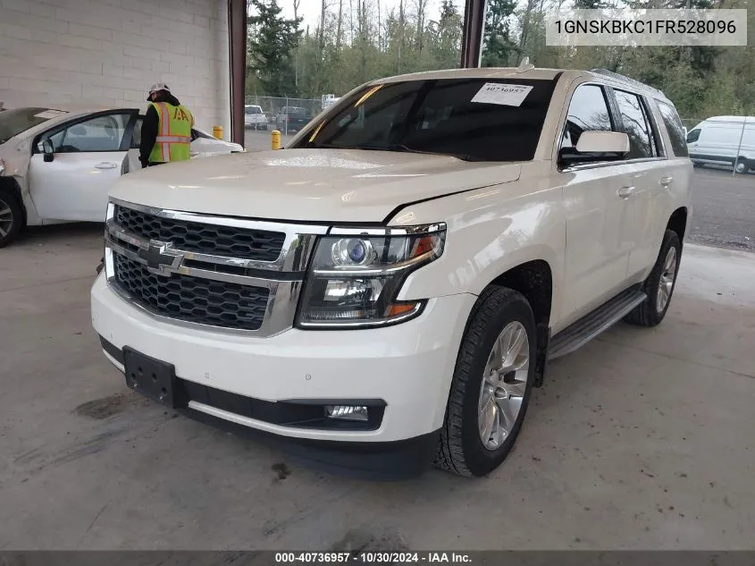 2015 Chevrolet Tahoe Lt VIN: 1GNSKBKC1FR528096 Lot: 40736957