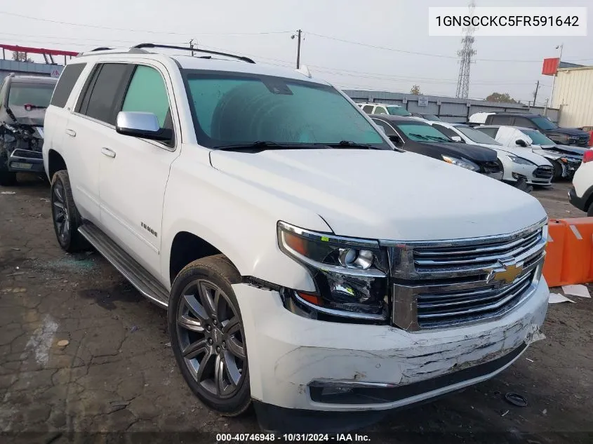 2015 Chevrolet Tahoe Ltz VIN: 1GNSCCKC5FR591642 Lot: 40746948