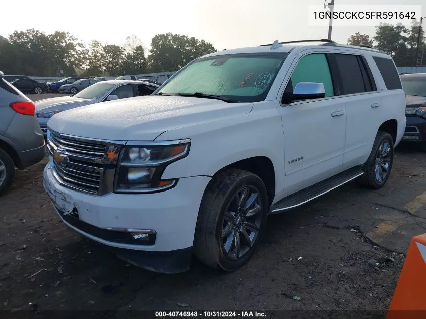 2015 Chevrolet Tahoe Ltz VIN: 1GNSCCKC5FR591642 Lot: 40746948