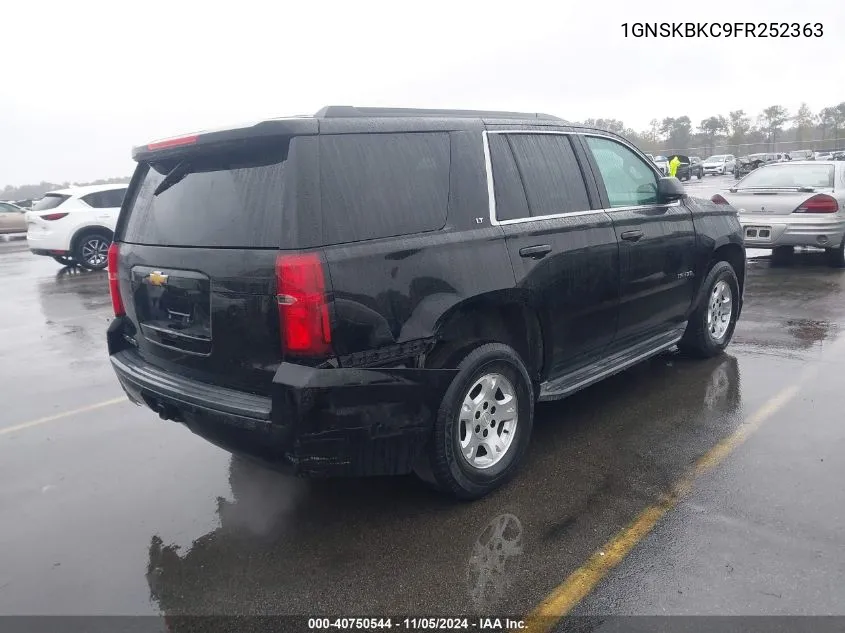 2015 Chevrolet Tahoe Lt VIN: 1GNSKBKC9FR252363 Lot: 40750544