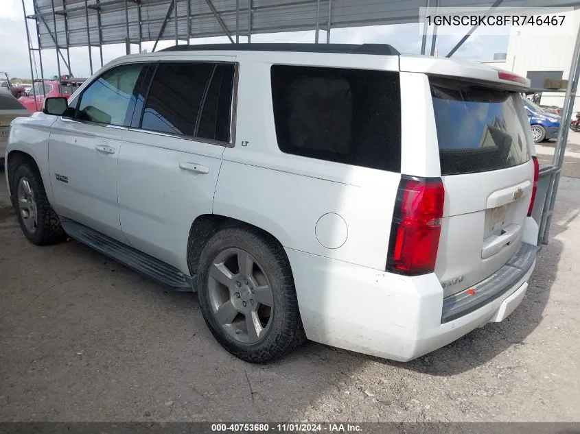 2015 Chevrolet Tahoe Lt VIN: 1GNSCBKC8FR746467 Lot: 40753680